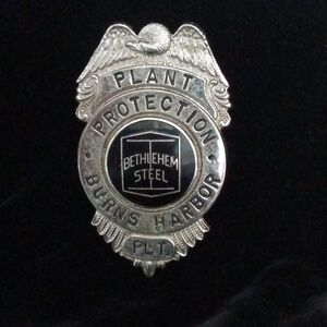 Vintage Bethlehem Steel Plant Protection Badge